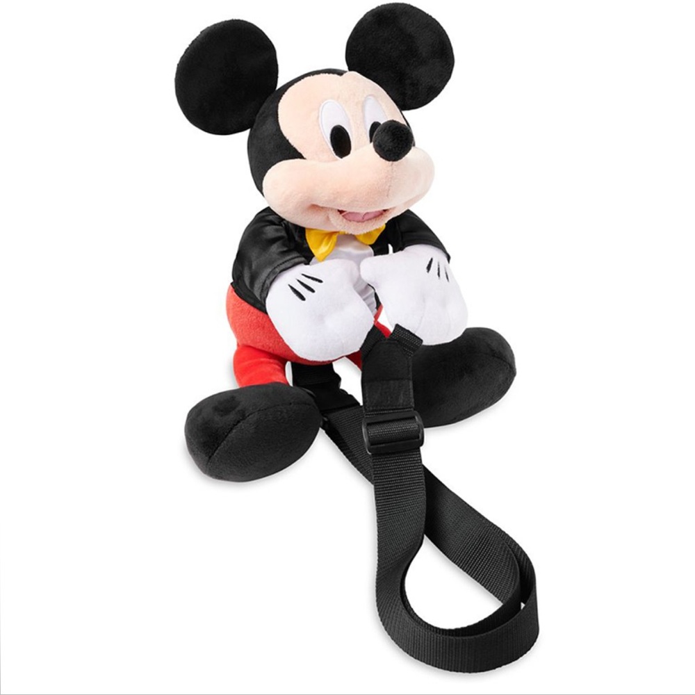 NWOT Disney Mickey Mouse Plush Backpack - Black, Red, White